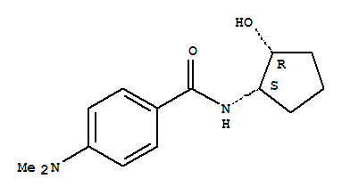 (9ci)-4-(二甲基氨基)-n-[(1s,2r)-2-羟基环戊基]-苯甲酰胺结构式_415693-17-3结构式