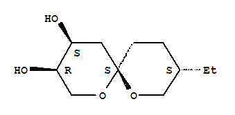 (9ci)-9-乙基-1,7-二噁螺[5.5]十一烷-3,4-二醇结构式_415921-39-0结构式