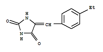 (9ci)-5-[(4-乙基苯基)亚甲基]-2,4-咪唑啉二酮结构式_418788-34-8结构式