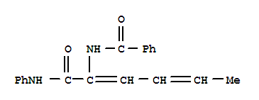 (9ci)-n-[1-[(苯基氨基)羰基]-1,3-戊二烯]-苯甲酰胺结构式_418797-19-0结构式