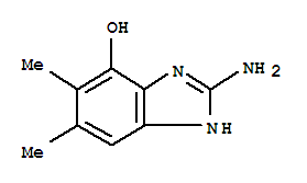(9ci)-2-氨基-5,6-二甲基-1H-苯并咪唑-4-醇结构式_419564-13-9结构式