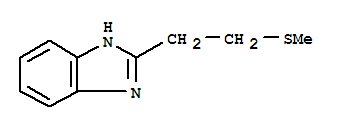 (9ci)-2-[2-(甲基硫代)乙基]-1H-苯并咪唑结构式_4198-64-5结构式