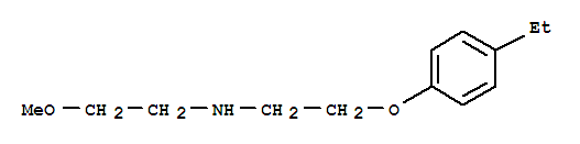 (9ci)-n-[2-(4-乙基苯氧基)乙基]-2-甲氧基-乙胺结构式_420100-40-9结构式