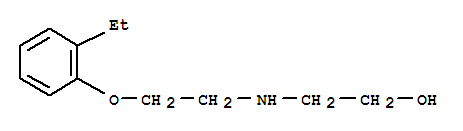 (9ci)-2-[[2-(2-乙基苯氧基)乙基]氨基]-乙醇结构式_420102-58-5结构式