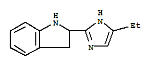 (9ci)-2-(4-乙基-1H-咪唑-2-基)-2,3-二氢-1H-吲哚结构式_422572-50-7结构式