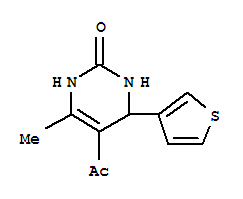 (9ci)-5-乙酰基-3,4-二氢-6-甲基-4-(3-噻吩)-2(1H)-嘧啶酮结构式_423153-18-8结构式