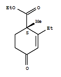 (1s)-(9ci)-2-乙基-1-甲基-4-氧代2-环己烯-1-羧酸乙酯结构式_428454-90-4结构式
