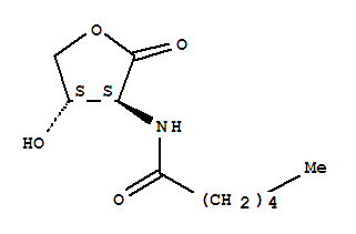 (9ci)-n-[(3s,4s)-四氢-4-羟基-2-氧代-3-呋喃]-己酰胺结构式_428510-09-2结构式