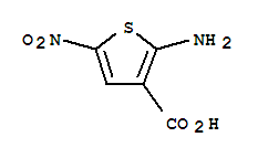 (9ci)-2-氨基-5-硝基-3-噻吩羧酸结构式_43028-52-0结构式