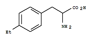 Dl-4-乙基苯基丙氨酸结构式_4313-77-3结构式