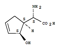 (9ci)-alpha-氨基-2-羟基-3-环戊烯-1-乙酸结构式_433216-72-9结构式