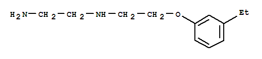 (9ci)-n-[2-(3-乙基苯氧基)乙基]-1,2-乙烷二胺结构式_435284-81-4结构式