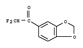 (9ci)-1-(1,3-苯并二氧杂环戊烯l-5-基)-2,2-二氟-乙酮结构式_437552-71-1结构式