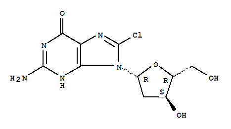 8-氯-2-脱氧鸟苷结构式_437715-62-3结构式