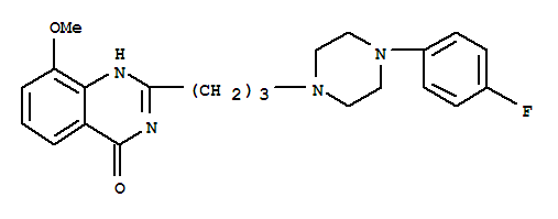 (9ci)-2-[3-[4-(4-氟苯基)-1-哌嗪]丙基]-8-甲氧基-4(1H)-喹唑啉酮结构式_437996-53-7结构式