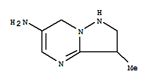 1,2,3,7-四氢-3-甲基-吡唑并[1,5-a]嘧啶-6-胺结构式_439902-01-9结构式