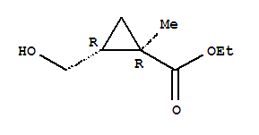 2-(羟基甲基)-1-甲基-环丙烷羧酸乙酯结构式_439913-09-4结构式