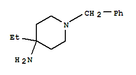 1-苄基-4-乙基哌啶-4-胺结构式_440101-13-3结构式