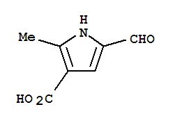 (9ci)-5-甲酰基-2-甲基-1H-吡咯-3-羧酸结构式_442563-59-9结构式