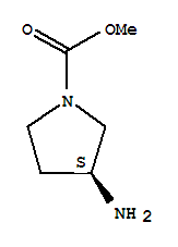(3s)-(9ci)-3-氨基-1-吡咯烷羧酸甲酯结构式_442873-98-5结构式