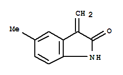 (9ci)-1,3-二氢-5-甲基-3-亚甲基-2H-吲哚-2-酮结构式_442883-72-9结构式