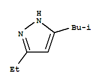 3-乙基-5-(2-甲基丙基)-1H-吡唑结构式_442886-86-4结构式
