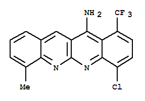 (9ci)-7-氯-4-甲基-10-(三氟甲基)-二苯并[b,g][1,8]萘啶-11-胺结构式_443744-24-9结构式