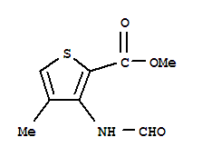 (9ci)-3-(甲酰基氨基)-4-甲基-2-噻吩羧酸甲酯结构式_443762-03-6结构式