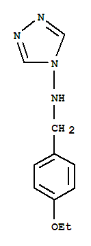 (9ci)-n-[(4-乙氧基苯基)甲基]-4H-1,2,4-噻唑-4-胺结构式_445410-54-8结构式