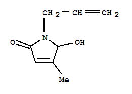 (9ci)-1,5-二氢-5-羟基-4-甲基-1-(2-丙烯基)-2H-吡咯-2-酮结构式_445489-29-2结构式