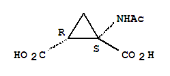 (1r,2s)-rel-(9ci)-1-(乙酰基氨基)-1,2-环丙烷二羧酸结构式_446879-45-4结构式