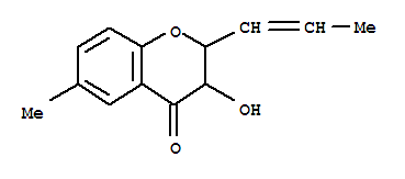 (9ci)-2,3-二氢-3-羟基-6-甲基-2-(1-丙烯基)-4H-1-苯并吡喃-4-酮结构式_447404-11-7结构式
