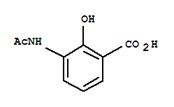 (9ci)-3-(乙酰基氨基)-2-羟基-苯甲酸结构式_447410-00-6结构式