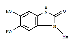 (7ci,8ci)-5,6-二羟基-1-甲基-2-苯并咪唑酮结构式_4496-25-7结构式