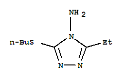 (9ci)-3-(丁基硫代)-5-乙基-4H-1,2,4-噻唑-4-胺结构式_449745-92-0结构式