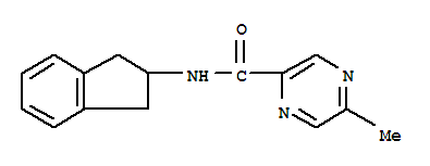 (9CI)-N-(2,3-二氢-1H-茚-2-基)-5-甲基-吡嗪羧酰胺结构式_450350-42-2结构式