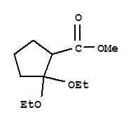 (9ci)-2,2-二乙氧基-环戊烷羧酸甲酯结构式_450408-27-2结构式
