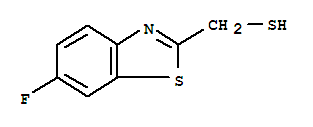 (9ci)-6-氟-2-苯并噻唑甲烷硫醇结构式_452-41-5结构式