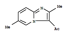 (9ci)-1-(2,6-二甲基咪唑并[1,2-a]吡啶-3-基)-乙酮结构式_453510-82-2结构式