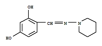 (9ci)-4-[(1-哌啶基亚氨基)甲基]-1,3-苯二醇结构式_453551-17-2结构式