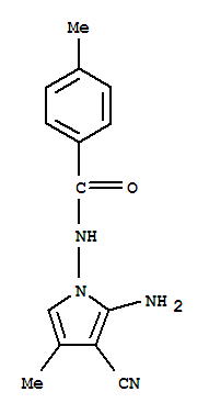 (9ci)-n-(2-氨基-3-氰基-4-甲基-1H-吡咯-1-基)-4-甲基-苯甲酰胺结构式_453587-58-1结构式