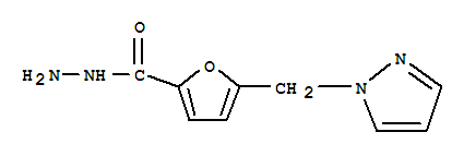 (9ci)-5-(1H-吡唑-1-甲基)-2-呋喃羧酸肼结构式_457051-27-3结构式