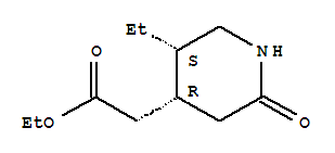 (4r,5s)-(9ci)-5-乙基-2-氧代-4-哌啶乙酸乙酯结构式_457623-01-7结构式