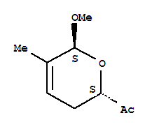 (9ci)-1-[(2s,6s)-3,6-二氢-6-甲氧基-5-甲基-2H-吡喃-2-基]-乙酮结构式_457623-06-2结构式