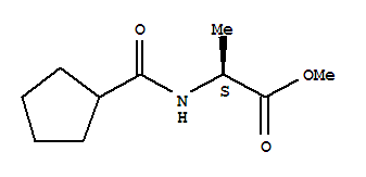 (9ci)-n-(环戊基羰基)-L-丙氨酸甲酯结构式_457629-18-4结构式