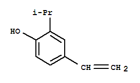 (9CI)-4-乙烯-2-(1-甲基乙基)-苯酚结构式_46057-53-8结构式