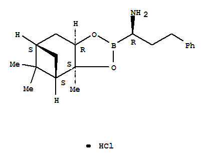 (Alphar,3as,4s,6s,7ar)-hexahydro-3a,8,8-trimethyl-a-(2-phenylethyl)-4,6-methano-1,3,2-benzodioxaborole-2-methanamine hydrochloride (1:1)Structure,476334-33-5Structure (Alphar,3as,4s,6s,7ar)-hexahydro-3a,8,8-trimethyl-a-(2-phenylethyl)-4,6-methano-1,3,2-benzodioxaborole-2-methanamine hydrochloride (1:1) Structure,476334-33-5Structure