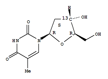 Thymidine-3’-13cStructure,478511-06-7Structure Thymidine-3’-13c Structure,478511-06-7Structure
