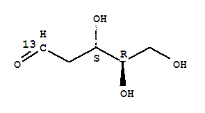 2-脱氧-D-赤式-戊糖-1-13C结构式_478511-57-8结构式