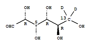 D-葡萄糖-6-13c-6-c-d2结构式_478529-33-8结构式